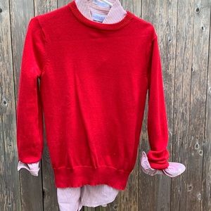 Cat & Jack Red Long Sleeve over the head Sweater